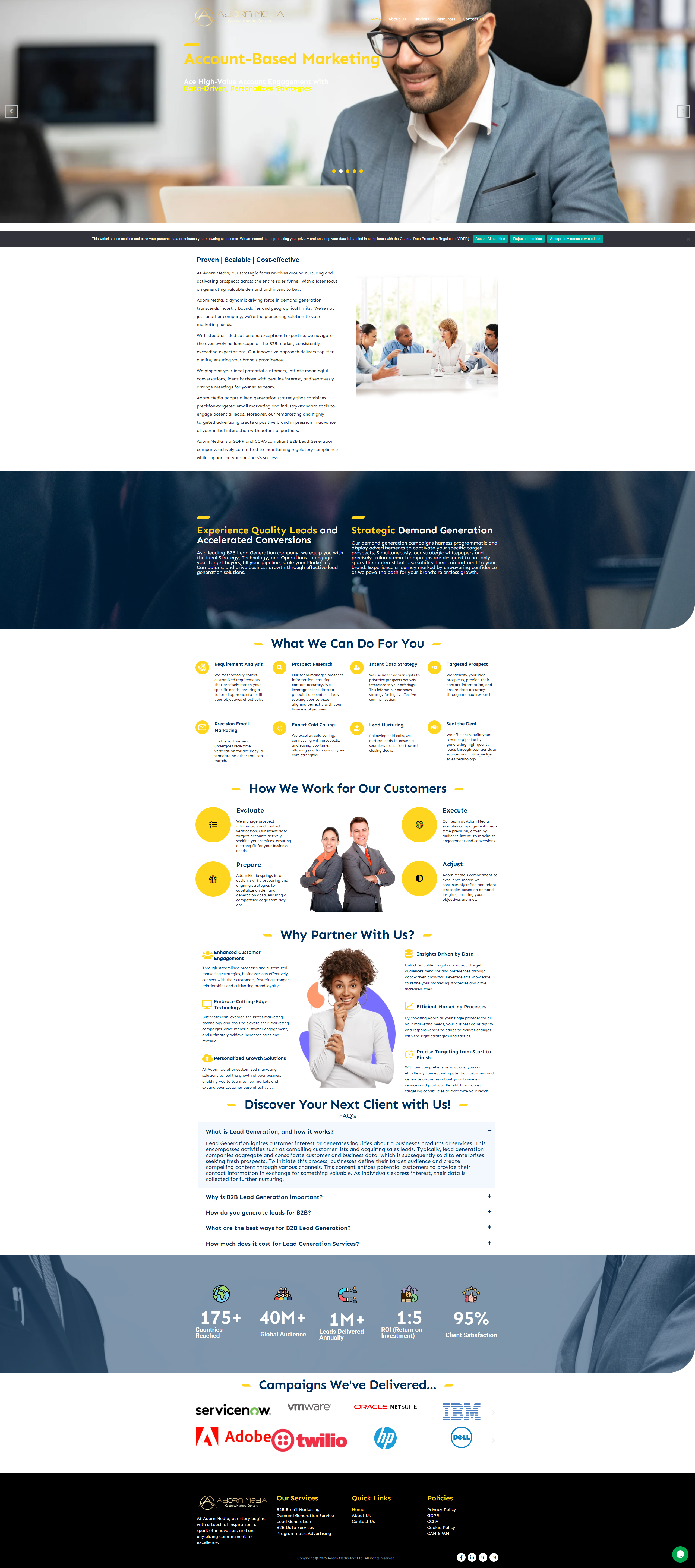 Adorn Media website