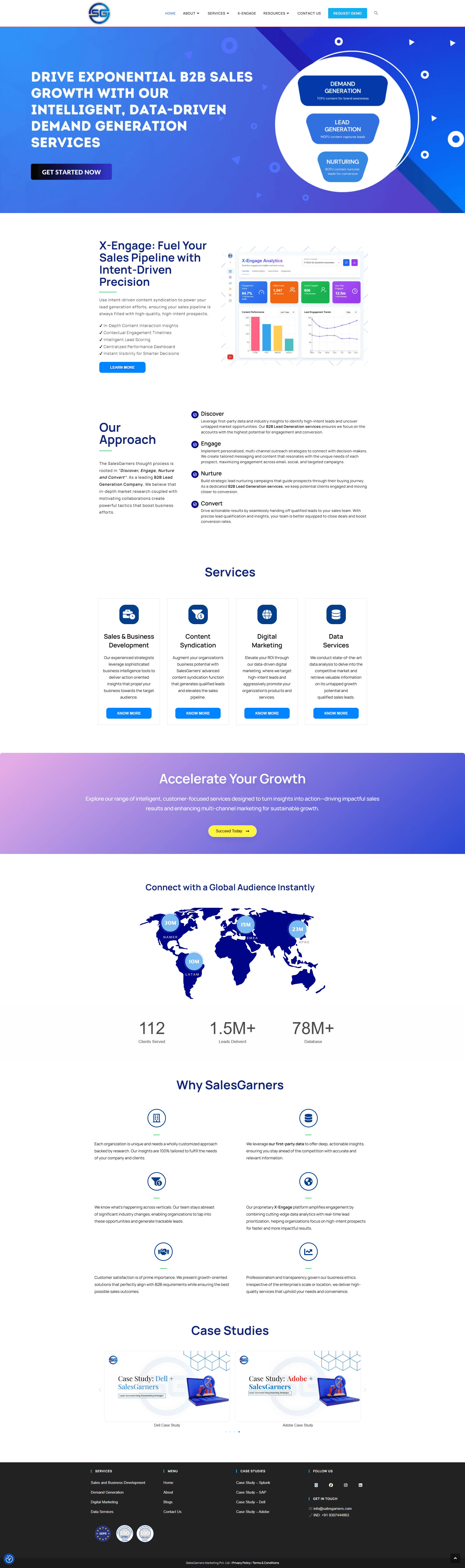 SalesGarners website